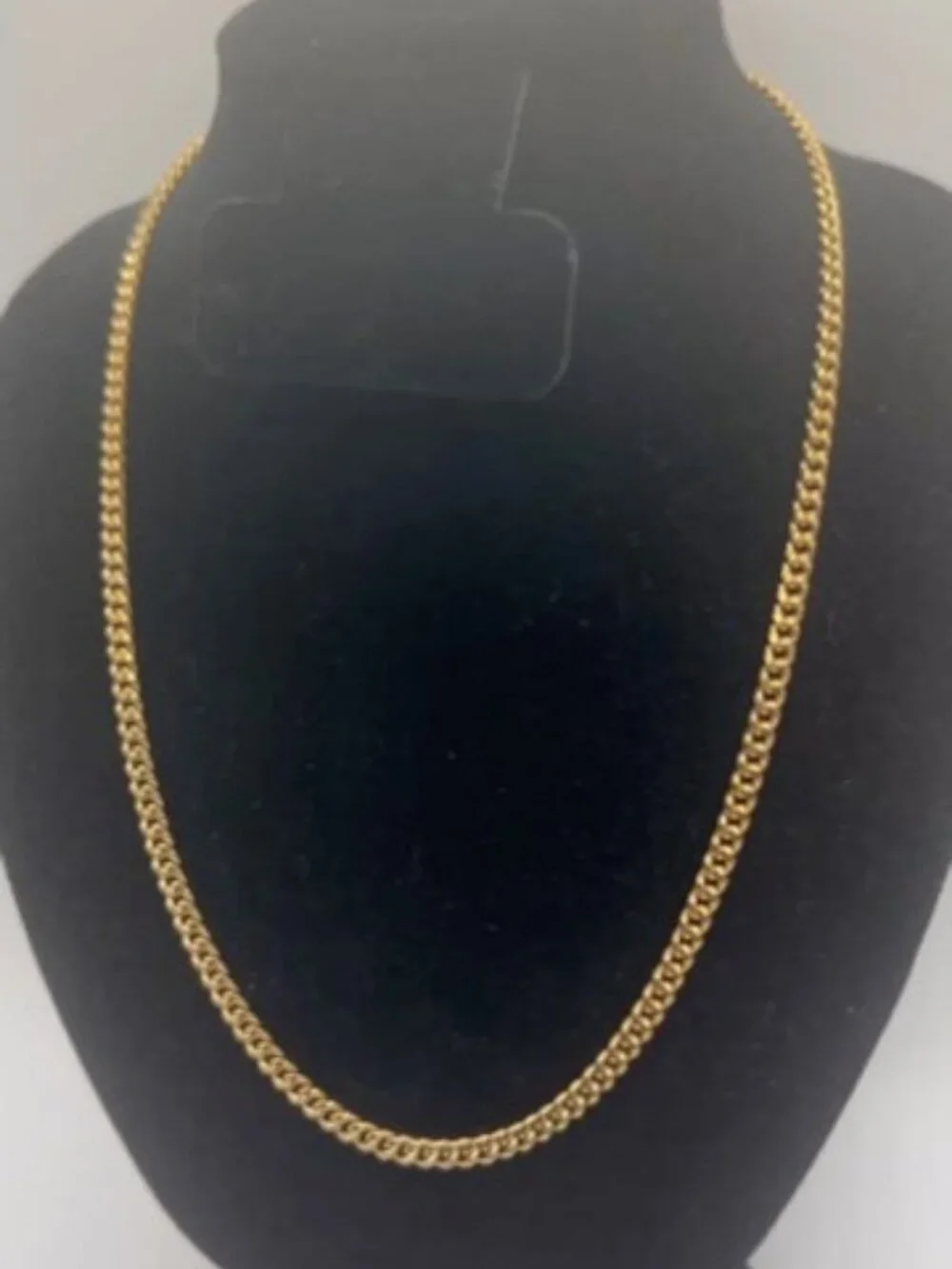 Mens Real Gold Cuban Chain Stainless Steel Plated 4mm 24 Inch Durable Hip Hop